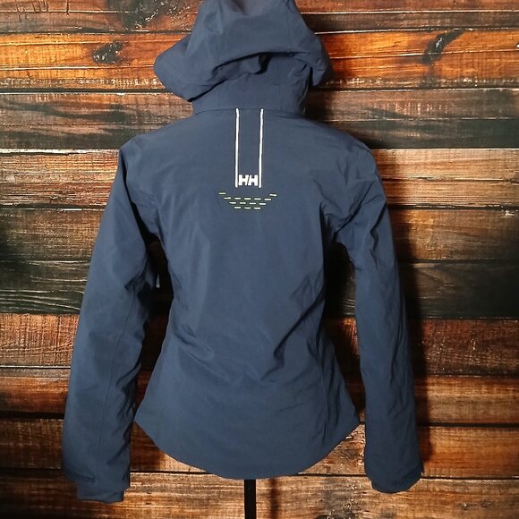 Helly Hansen XS Alphelia Lifaloft Ski Jacket Navy 65676 Waterproof Insulated - Picture 7 of 16